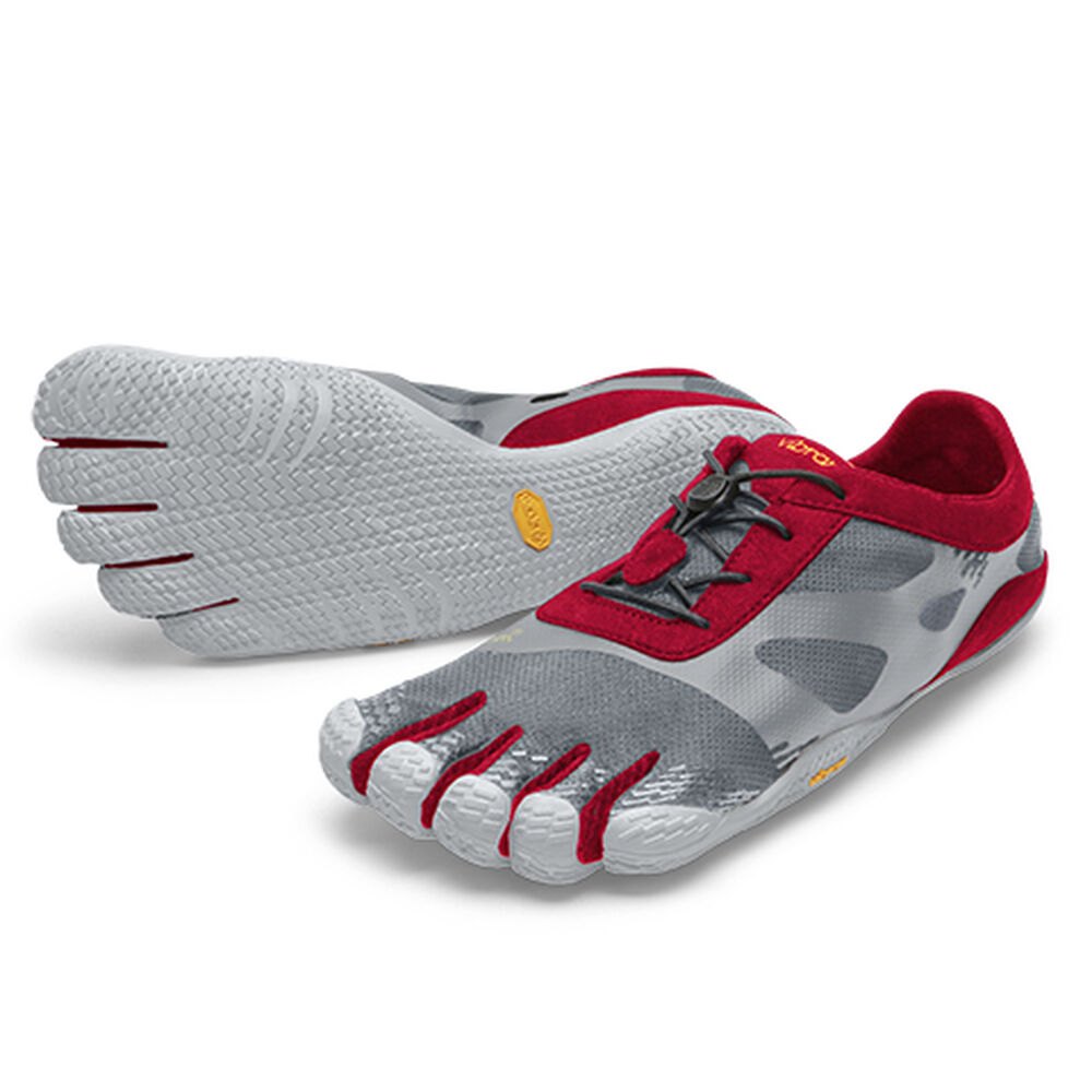 Vibram Five Fingers Mens KSO EVO - Training Shoes Grey/Red - WPS207564